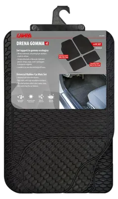 Immagine prodotto di Tappetini universali LAMPA 26481 Anteriori e posteriori in gomma