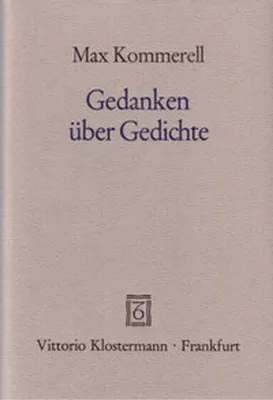 Produktbild von Gedanken über Gedichte