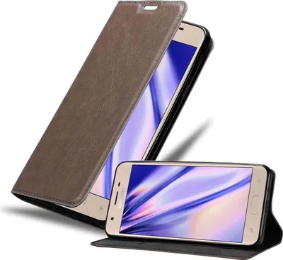 Obrázek produktu pro Cadorabo Pouzdro pro Samsung Galaxy J3 2018 Ochranné pouzdro Brown Mobile Case Cover Magnetic Closure