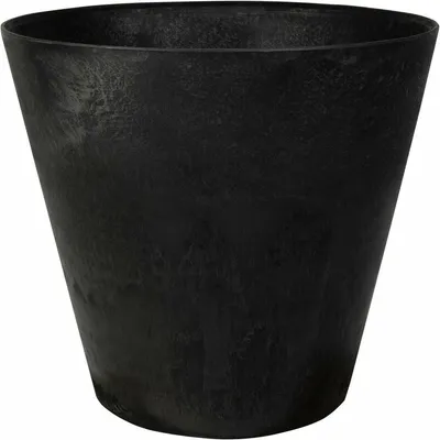 Produktbild von Artstone Blumentopf Claire - schwarz - 43x39 cm - mit Drainagesystem