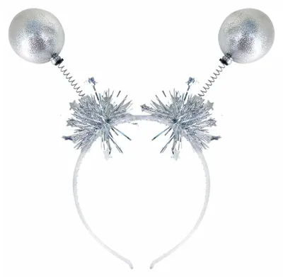 Productafbeelding van Smiffys - Hoepel voor in het haar, metallic, SM3935 (one size) (zilver), AI-gegenereerde afbeelding
