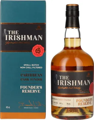 Produktbild von The Irishman FOUNDERS RESERVE Caribbean Cask Finish 46% Vol. 0,7l in Geschenkbox