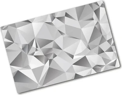 Produktbild von Tulup Glas Herdabdeckplatte - 80x52 cm - Glaskeramikkochfeld-Abdeckung Spritzschutz Glasabdeckplatte - Einteilig - Kunst: Modern & Klassisch - 3D-Abstraktion - Grau