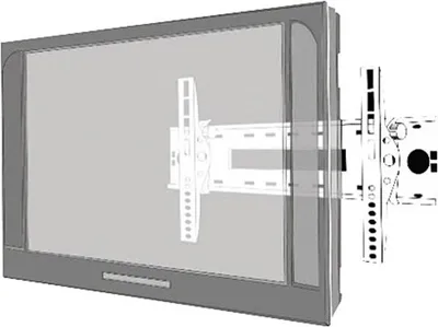 Produktbild von Flachbildschirm Wandhalterung f 60' silber, schwar