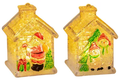 Obrázok produktu pre Vianočná LED dekorácia betlehem Set 2 kusy 8x5 cm