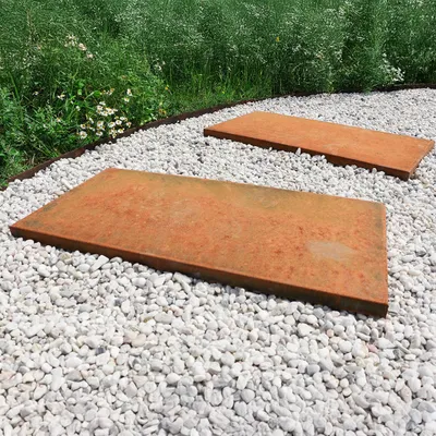 Produktbild von Cortenstahl Trittplatte 40 x 80 cm - Pro Stück