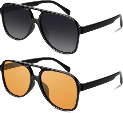 Produktbild von Retro Pilotenbrille Polarisiert UV400 GQUEEN Sonnenbrille