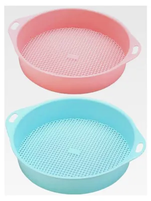 Produktbild von Gartensieb mit Griff 11x10 Zoll Kunststoff-Mesh Bodensieb für Gartenarbeit, Kompost und Pflanzenpflege