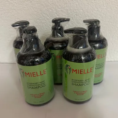 Produktbild von Shampoo Rosmarin Mint Kopfhaut Pflege Haarwachstum Haarausfall von Mielle, 5x 355ml