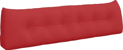 Immagine prodotto di vidaXL Cuscino per lo schienale rosso 180 x 24 x 50 cm in tessuto