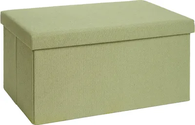 Zdjęcie produktu dla Ławka Blumtal ze schowkiem duża - Ławka skrzyniowa ze schowkiem 76x38x38 - Ławka Boucle zielona ze schowkiem