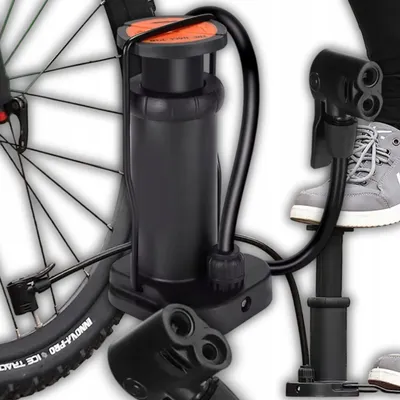 Produktbild von Rockbros Mini Fußpumpe Fahrrad mit Schlauch 11 Bar
