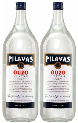 Produktbild von Ouzo Pilavas Nektar 38% 2x 2,0l Pilavas