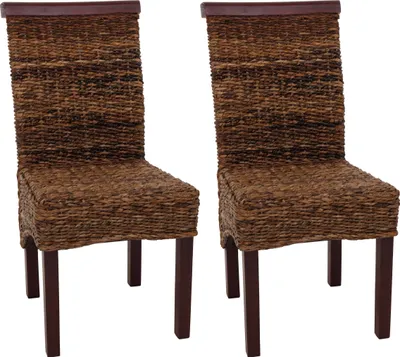 Immagine prodotto di set di 2 sedie da pranzo in vimini sedia M45 sedia banana wicker ~ light, senza cuscino