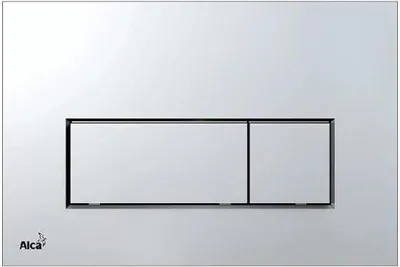 Alca Betätigungsplatte THIN Platte chrom glänzend / Taster chrom glänzend M571