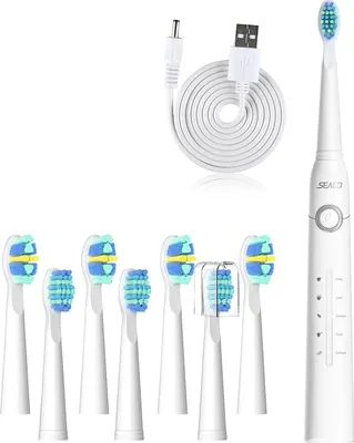 Produktbild von INF Elektrische Schallzahnbürste mit 5 Reinigungsmodi Weiß