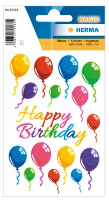 Produktbild von HERMA Sticker Birthday Luftballons