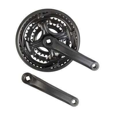 Produktbild von Kettenradgarnitur 3-fach 42-34-24 Zähne Stahl 170 mm Schwarz inkl. Kettenschutz
