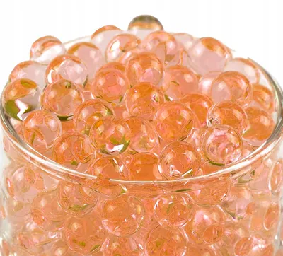 Immagine prodotto di La Manuli perle d’acqua arancioni 10000 pezzi – sfere di idrogel, palline gel decorative per fiori e piante, perline che assorbono l’acqua