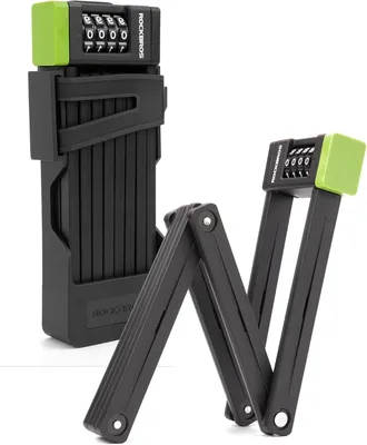 Image de Cadenas à combinaison ROCKBROS, en acier inoxydable, avec support, antivol pliable pour vélo, acier extra-épais de 8 mm, cadenas de 120 cm pour vélo