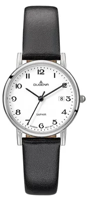 Produktbild von Dugena Damen-Armbanduhr 4460728 Zenit, Quarz, Edelstahl, Lederarmband, 3 bar