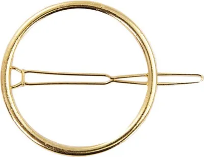 Produktbild von Oblique Unique Metall Haarklammer Rund Damen Frauen Mädchen Haarspange - gold