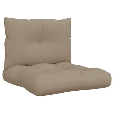 Obrázok produktu pre vidaXL Vankúš na paletu 2 ks Taupe Fabric