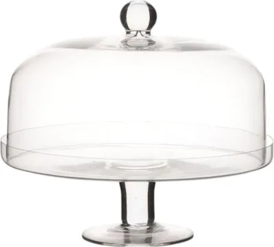 Produktbild von Kuchenplatte CAKESTAND auf Fuß H. 26cm D. 25cm transparent aus Glas Hakbijl