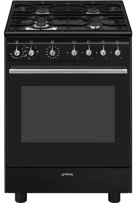 Immagine prodotto di Smeg Concert CX61GMBL Cucina gas Forno Elettrico Nero A
