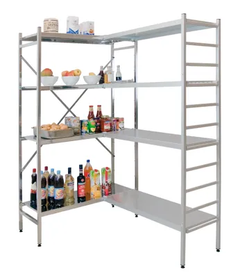 Produktbild von Aluminium Komplettregal - Grundr.1950x800x500 mm, 4 Böden