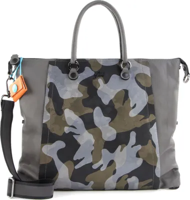 Immagine prodotto di Gabs Pelle borsa a tracolla borsa a tracolla Bellona Flat Bag Asfalto + Mimetico Grigio