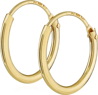 Produktbild von Paar 375 Gelb Gold Creole 13mm 3755