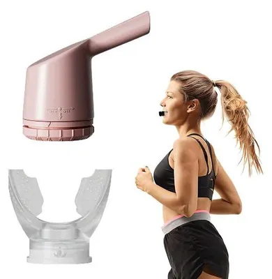 Produktbild von Unyqoos® Einstellbarer Atemtrainer aus Silikon – Lungentrainer zur Steigerung von Lungenkapazität & Ausdauer beim Laufen, Fitness und Yoga