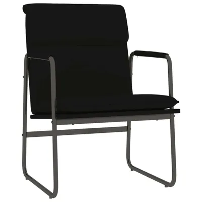 Image de vidaXL Fauteuil de salon Noir 55 x 64 x 80 cm Simili cuir