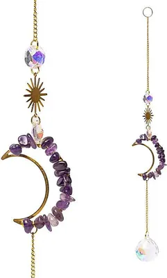 Produktbild von Sonnenfänger mit Amethystmond und Kristallkugel -- ±35cm online bestellen