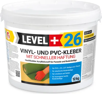 Produktbild von Vinylkleber PVC LVT CV Paneele Teppich 12kg Flex Klebstoff Schnelle Haftung L+26