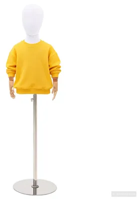 Produktbild von Verstellbares 120-157 cm Mannequin mit Basis Unisex PP Weiß