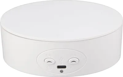Produktbild von 360 Grad drehbarer Display-Ständer Maximale Belastung 6.6lb Elektrisch drehbarer Drehteller für Weinflaschen Kosmetik UhrenWeiß