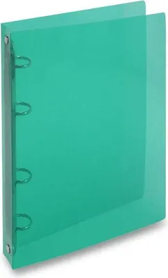 Produktbild von 4-Ring-Binder Transparent A5, 25 mm, grün