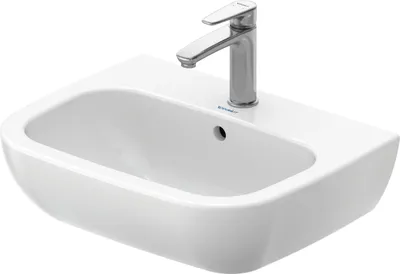 Immagine prodotto di Duravit D-Code lavabo, avec trou pour robinetterie, avec trop-plein, 550x430x175mm, blanc brillant, 2310550000, 2310550000