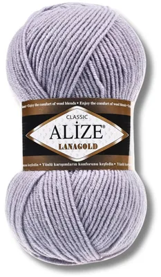 Produktbild von Alize 1x 100g Lanagold Wolle, Uni, Häkeln, Stricken (200)