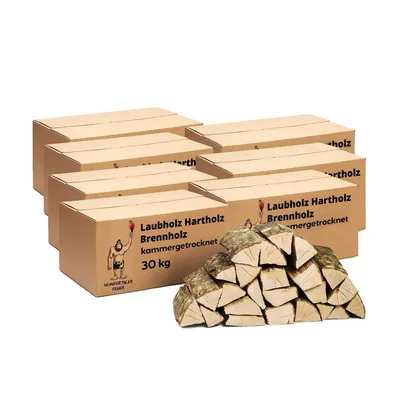 Produktbild von Neandertaler Feuer Brennholz Kaminholz Hartholz – Grillholz 25 cm 210 kg Feuerholz | Holz für Grill Kamin Smoker Ofen | Firewood Laubholz Holzkamin