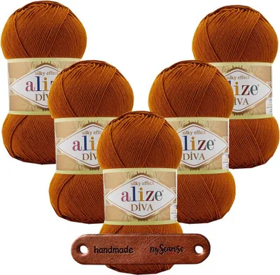 Produktbild von 5 x ALIZE Diva 234 tobacco mit Label