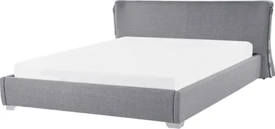 Obrázok produktu pre BELIANI Posteľ sivá látkové čalúnenie 160 x 200 cm lamelový rošt tradičný moderný štýl spálňa