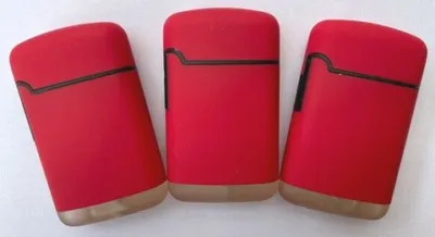 Produktbild von 3 Stück Sturmfeuerzeug Easy Torch Turbo Feuerzeug Gummiert Outdoor Farbe : * rot * Jet Flame