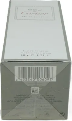 Produktbild von Cartier EAU DE, 200 ml, Nicht nachfüllbare Flasche, Spray, ALCOHOL, AQUA (WATER), PARFUM (FRAGRANCE), LIMONENE, LINALOOL, HYDROXYCITRONELLAL, CITRAL,..., CE, 1 Stück(e)