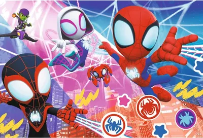 Produktbild von TREFL Puzzle Spidery: Heroisches Abenteuer 60 Spiele