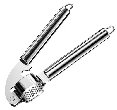 Knoflookpresse aus Edelstahl, 20 cm, spülmaschinengeeignet