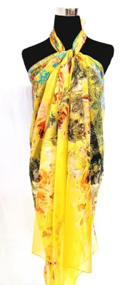 Produktbild von XXL Multifunktions Pareo Schal Wickelrock Strandtuch Wickeltuch Sarong Bademode Trägerkleid P04
