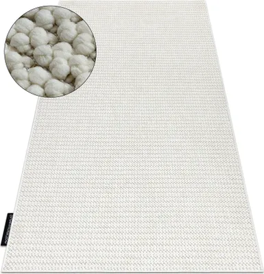 Zdjęcie produktu dla Dywan CASABLANCA LOOP pętelkowy, miękki biały 80x150 cm
